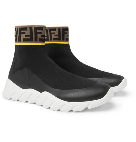 fendi sock sneakers replica|fendi knit high top sneakers.